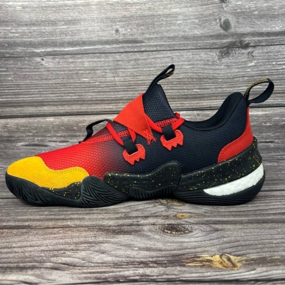 Adidas Trae Young Basketball Sneakers Red/Black Men's Size 12 Shoes (GY3772) - Picture 5 of 13